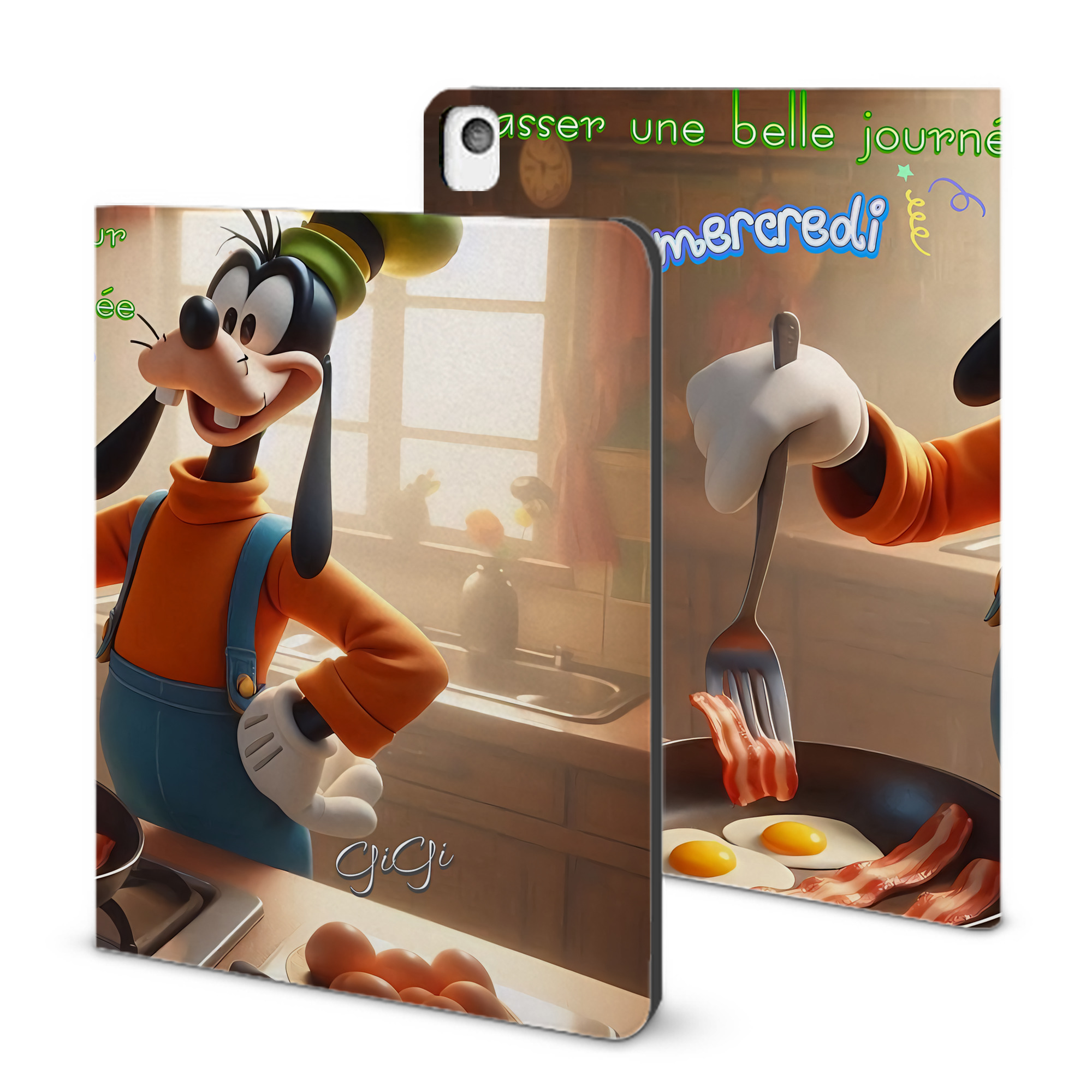 （画像用） ミッキーマウス Mickey Mouse IPadケース ペンホルダー付き ブックスタイルデザイン